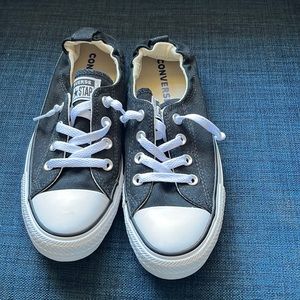 Black slip on converse